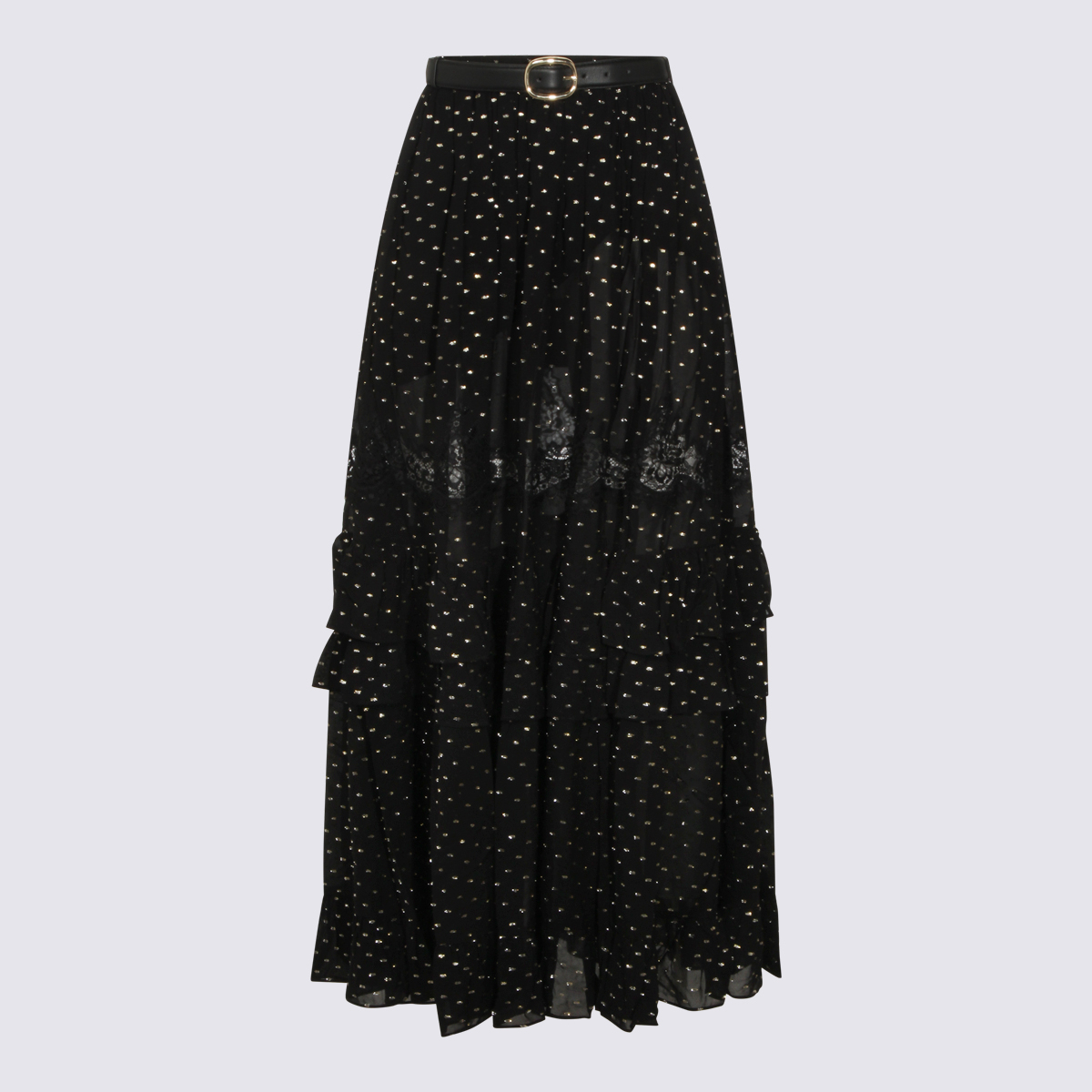 [Self - portrait] Midi skirt SS26 RS26196XSKBBLACK