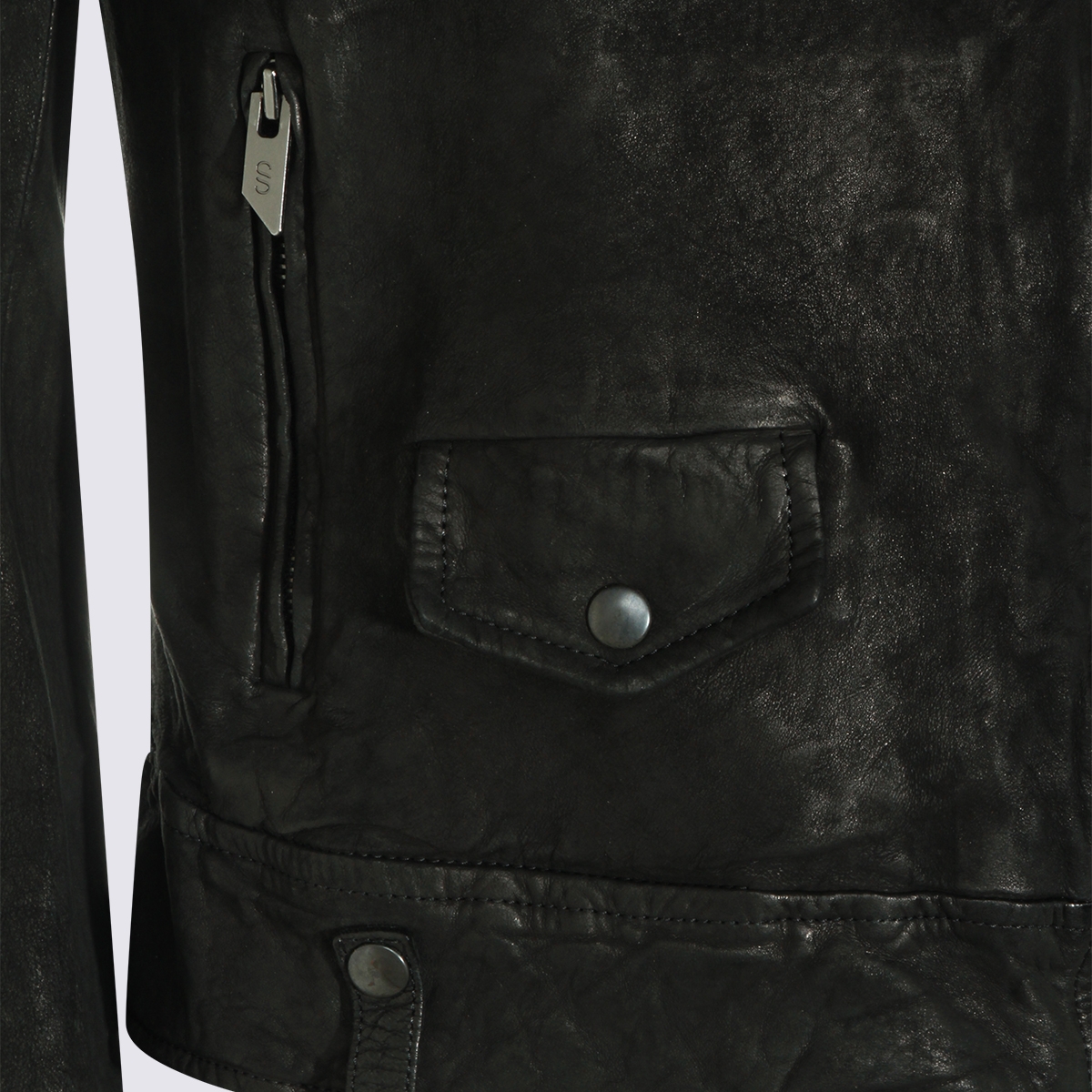 [SALVATORE SANTORO] Leather Jacket SS26 46031DNIVBLACK