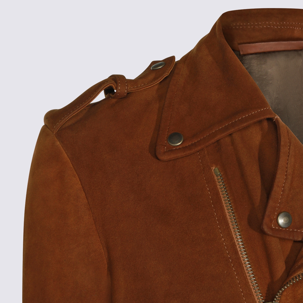 [SALVATORE SANTORO] Leather Jacket SS26 46536UVAGECAMEL