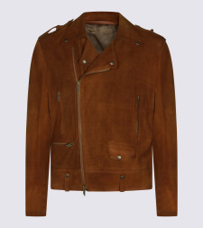 [SALVATORE SANTORO] Leather Jacket SS26 46536UVAGECAMEL
