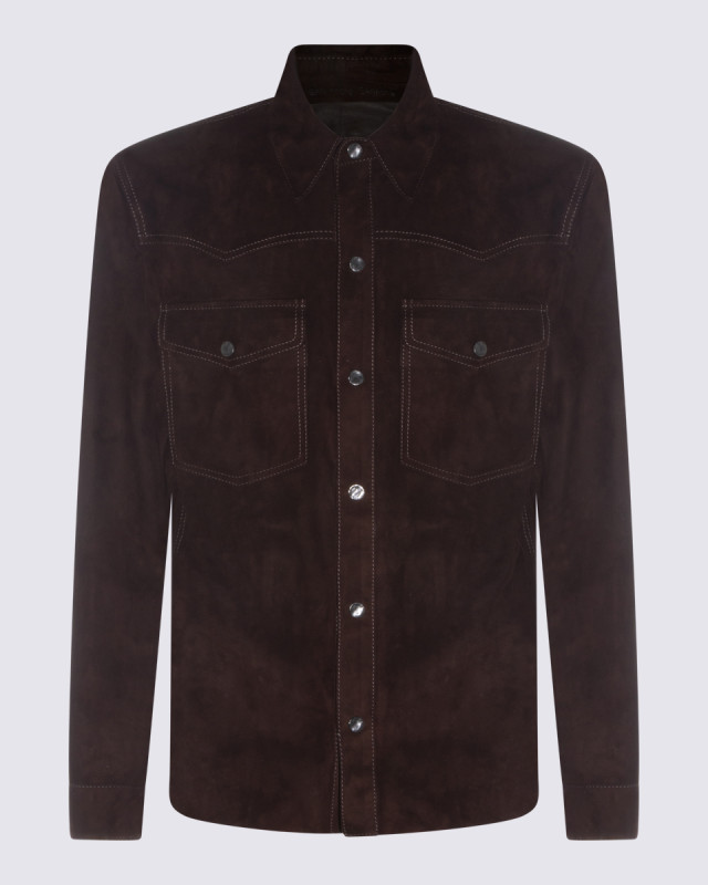 [SALVATORE SANTORO] Leather Jacket SS26 S26SANT50660UDNODARKBROWN