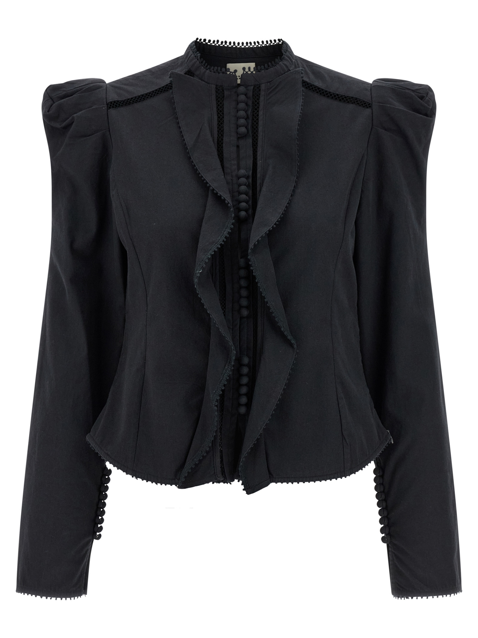 [Isabel Marant] Shirts Long Sleeve SS26 CH0285FAD1I02I01BK