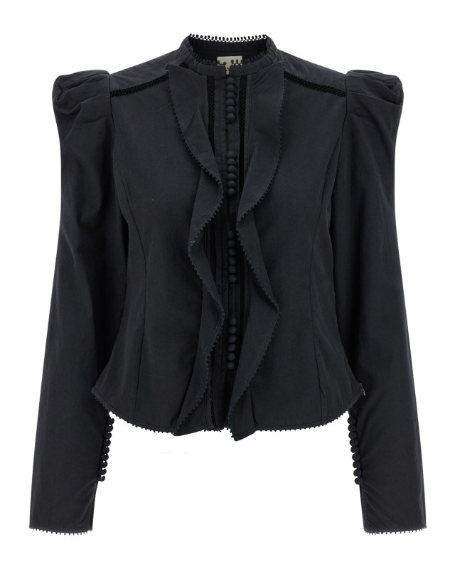 [Isabel Marant] Shirts Long Sleeve SS26 CH0285FAD1I02I01BK
