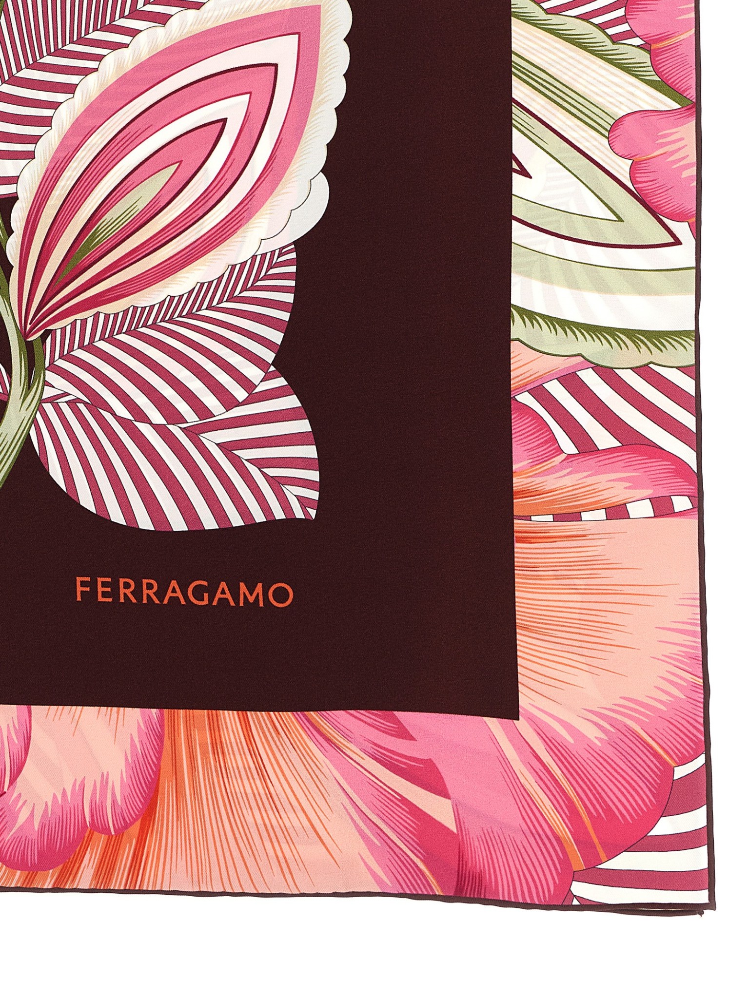 [Ferragamo] Scarf SS26 789960BORDEAUXFUXIA