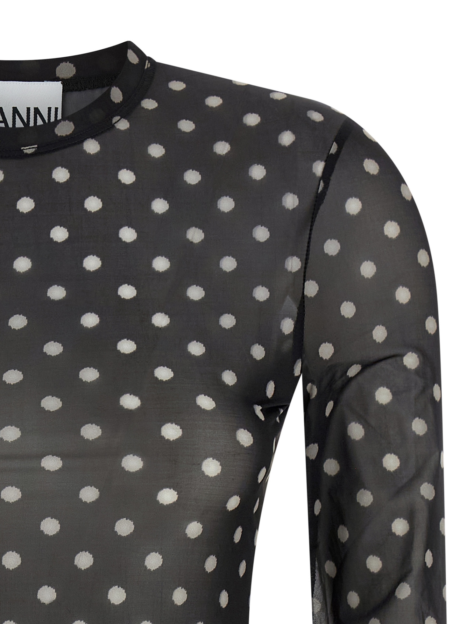 [GANNI] T-shirts Long Sleeve SS26 A1040076099