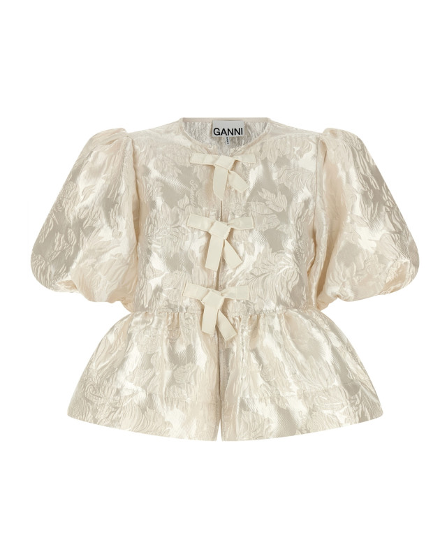 [GANNI] Shirts Short Sleeve SS26 A1040079135