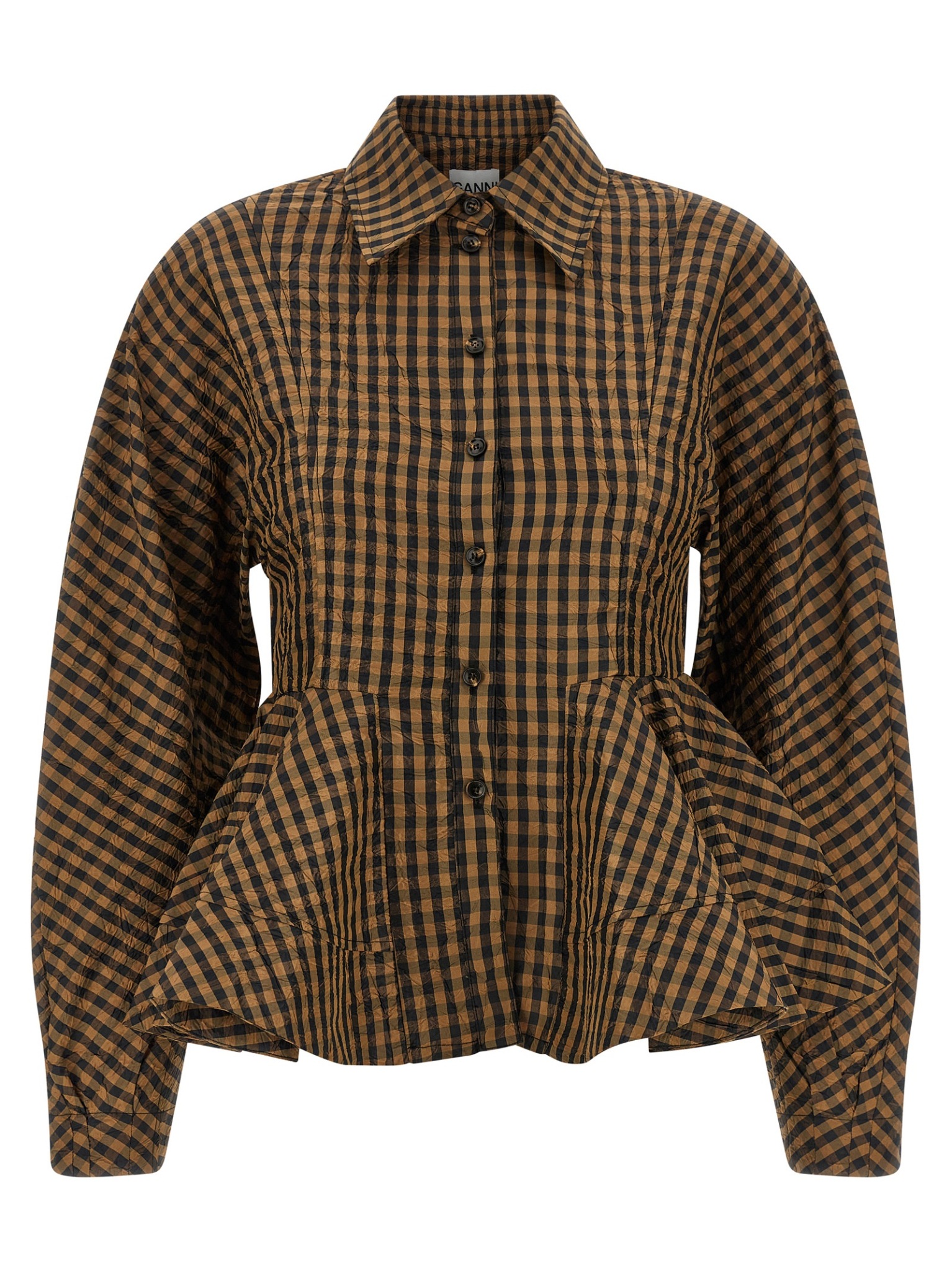 [GANNI] Shirts Long Sleeve SS26 A1040054925
