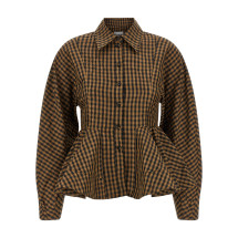 [GANNI] Shirts Long Sleeve SS26 A1040054925