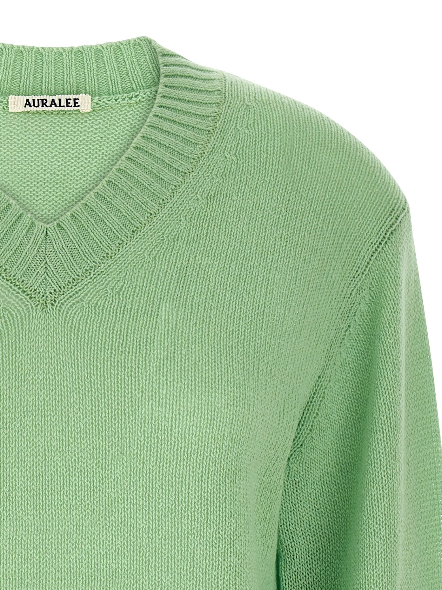 [AURALEE] Knitwear SS25 A25SV02CKLIGHTGREEN