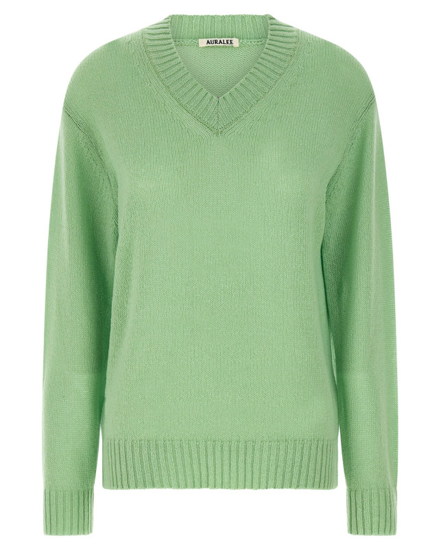 [AURALEE] Knitwear SS25 A25SV02CKLIGHTGREEN