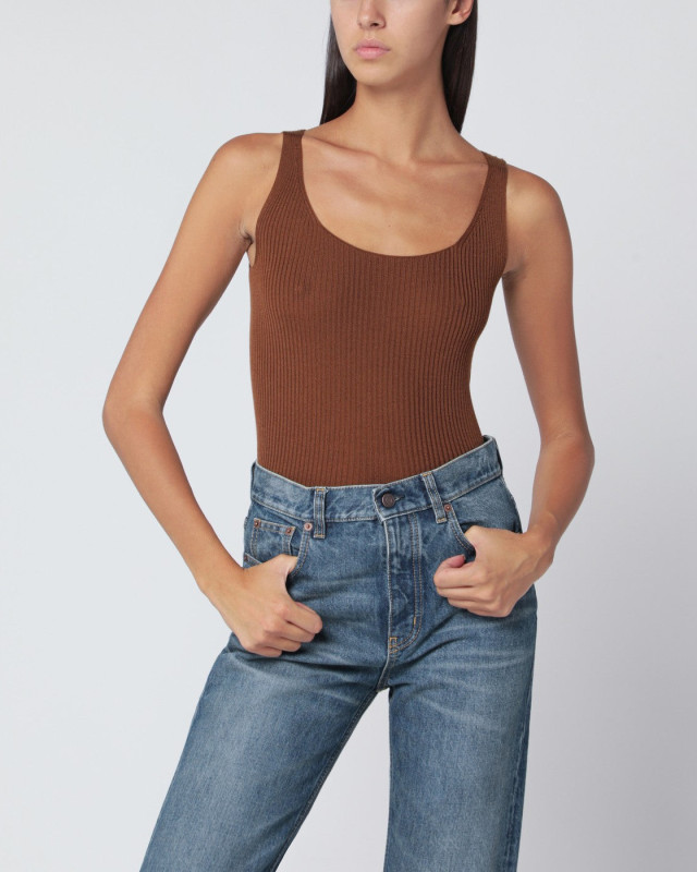 [ROBERTO COLLINA] Tank top FW25 253F08214WO