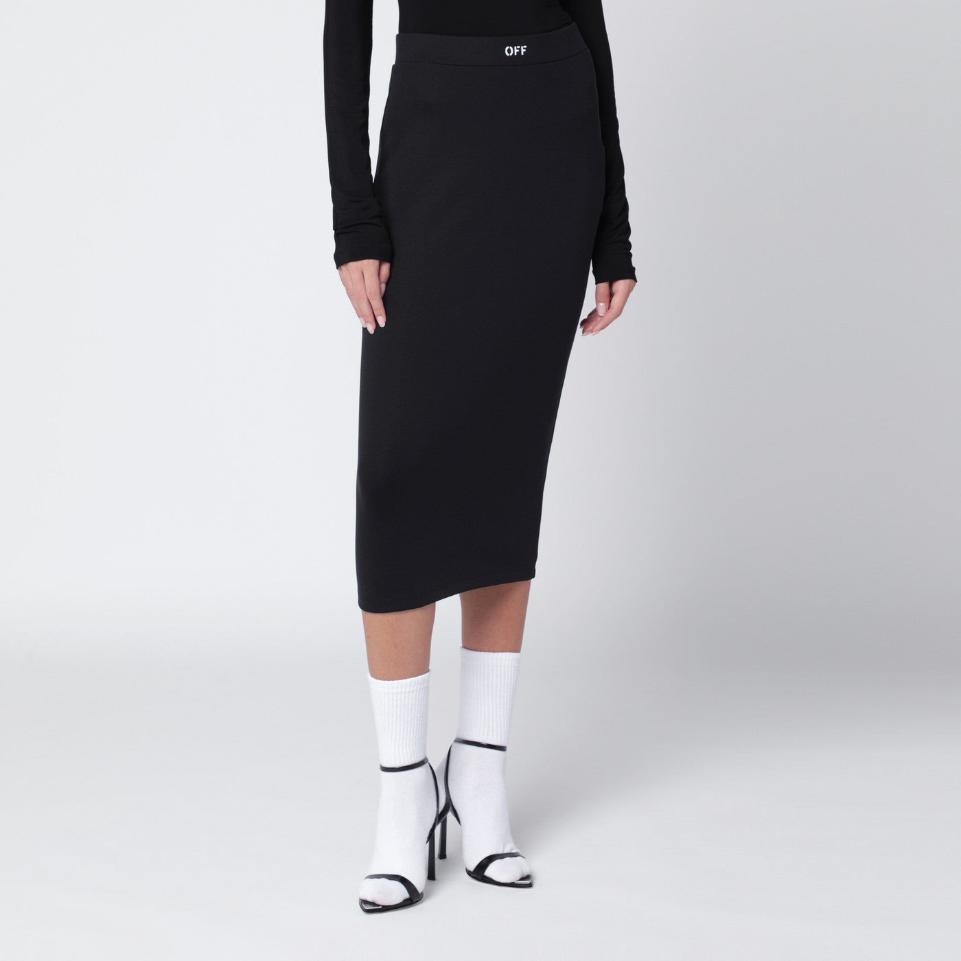 [Off-White™] Midi skirt FW25 OWCW00PF25JER001