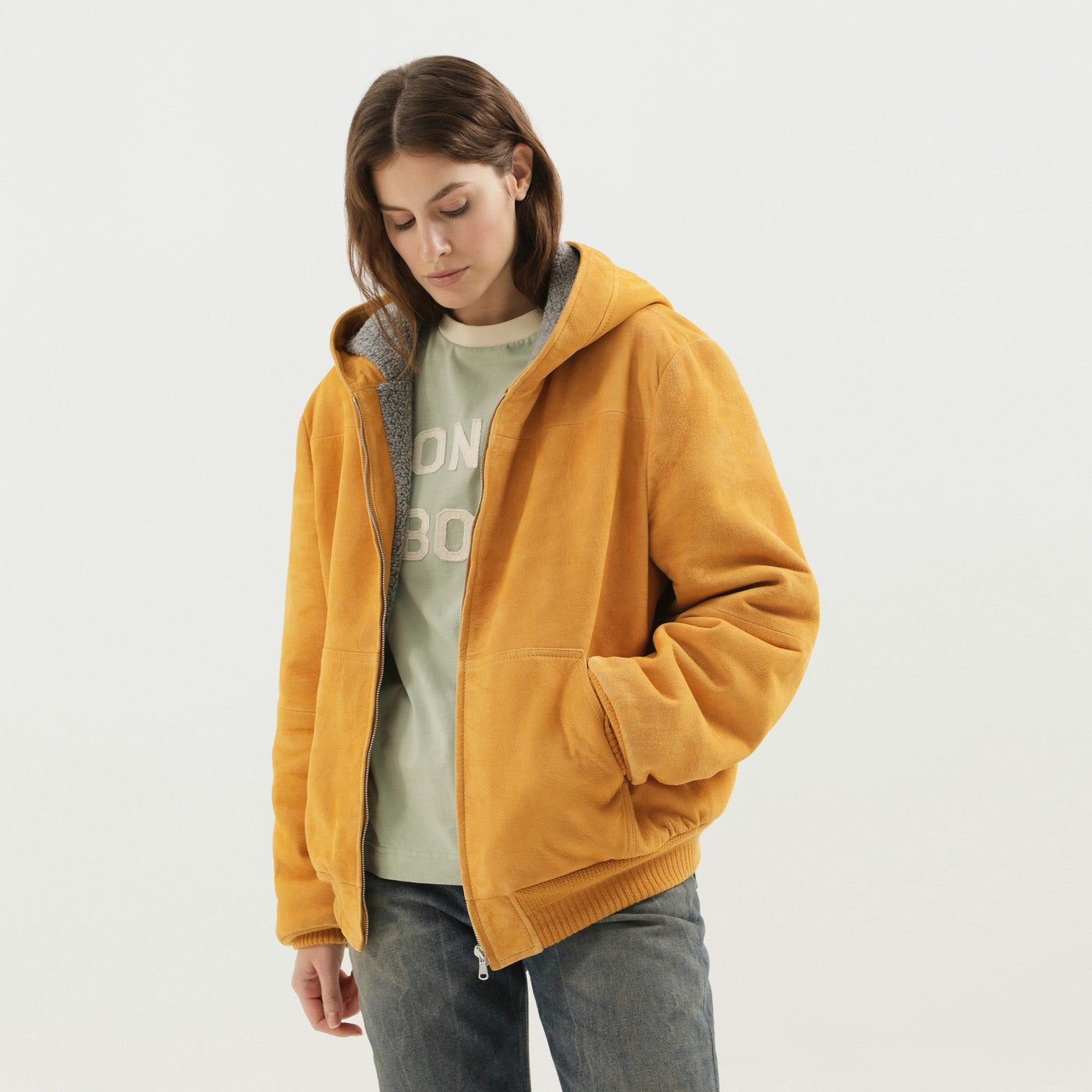 [1989 STUDIO] Leather Jacket FW25 F04WLB005LEA001