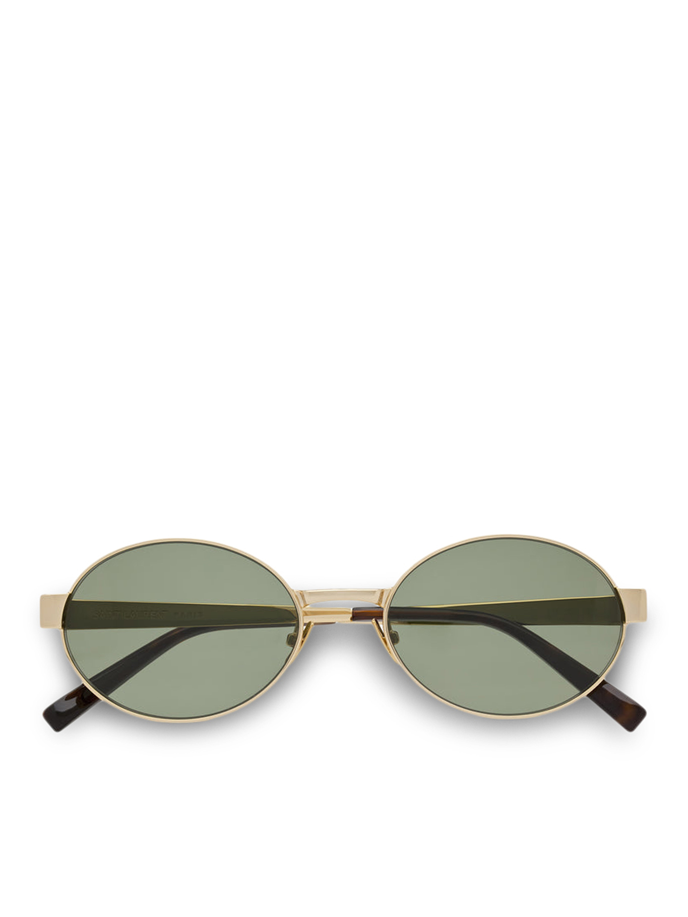 [Saint Laurent] Sunglasses FW26 779851Y99028002 GOLD GREEN