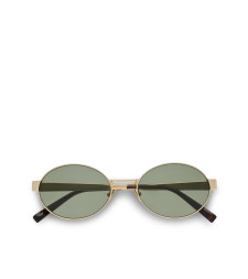 [Saint Laurent] Sunglasses FW26 779851Y99028002 GOLD GREEN