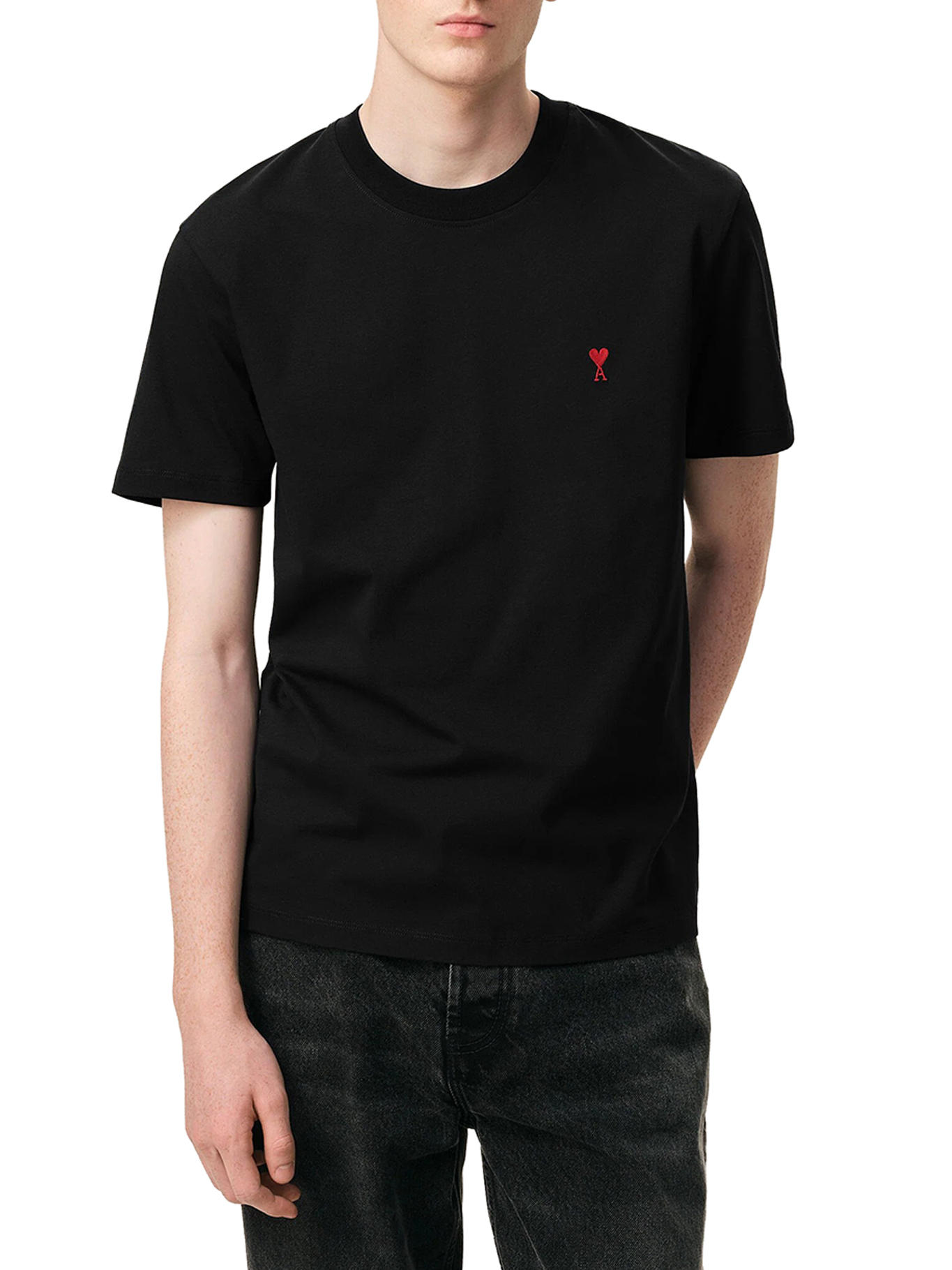 [Ami Paris] T-shirts Short Sleeve FW26 BFUTS035724001 NOIR