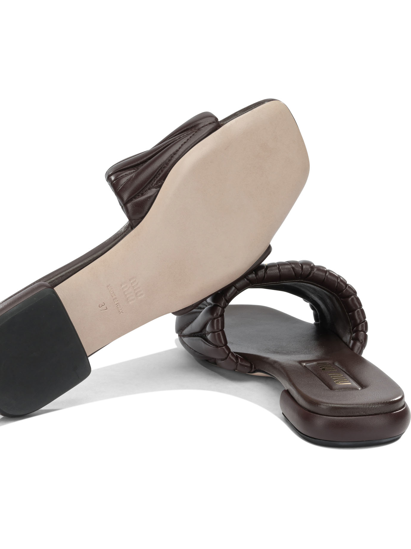 [Miu Miu] Slippers FW26 5XX60588TF0NBL F 010