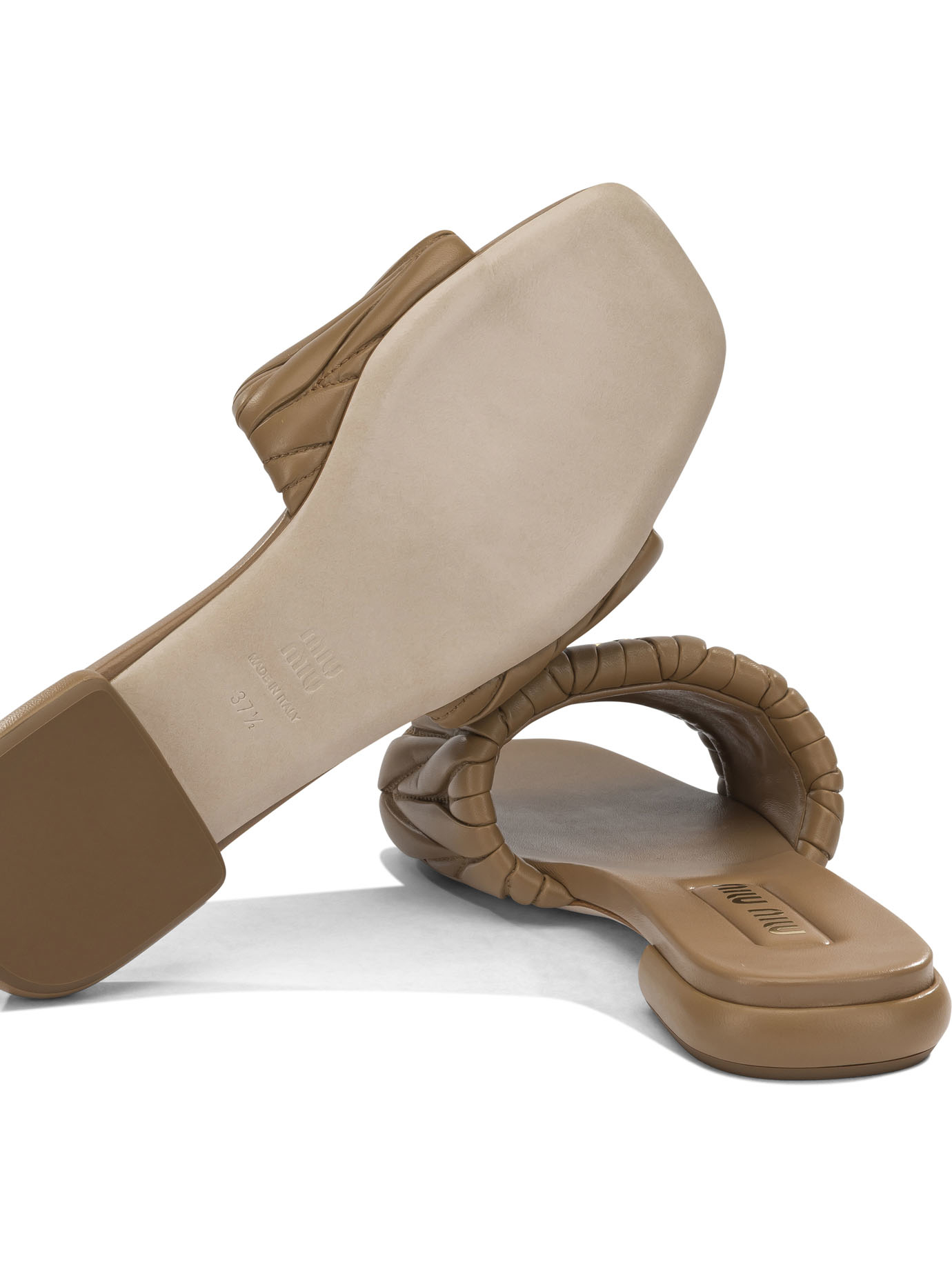 [Miu Miu] Slippers FW26 5XX60588TF098L F 010