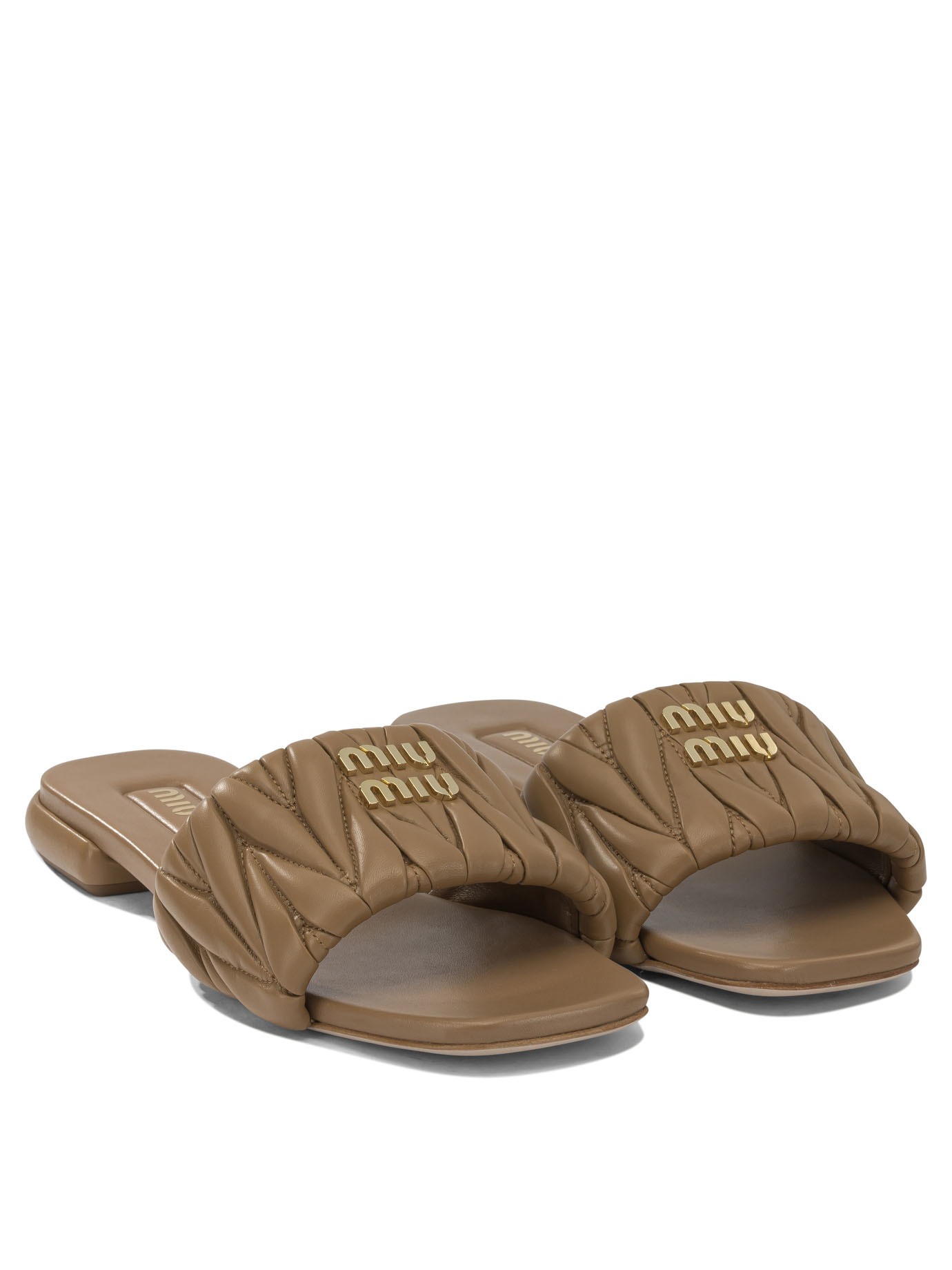 [Miu Miu] Slippers FW26 5XX60588TF098L F 010