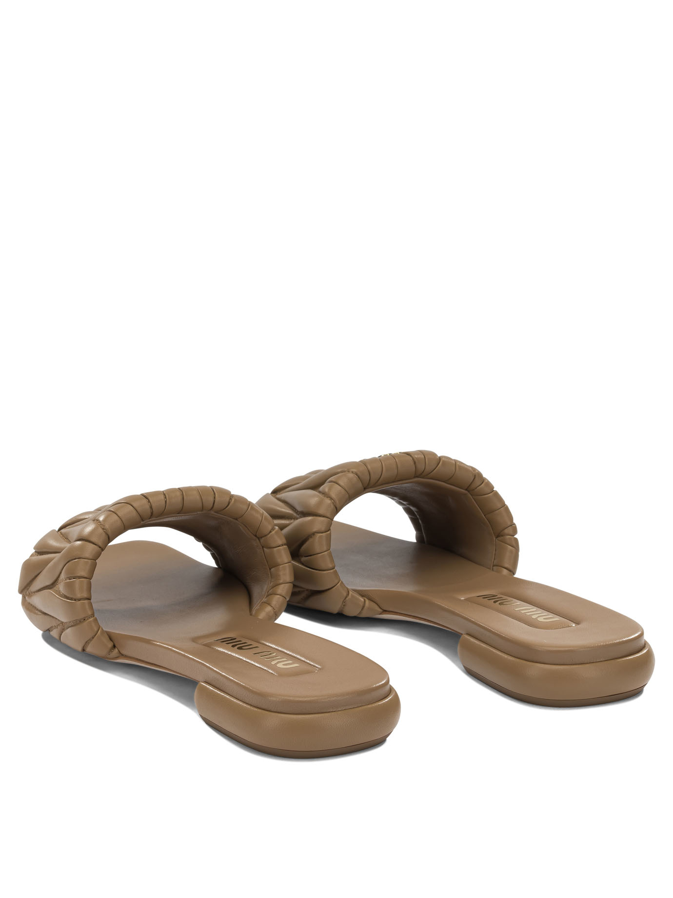 [Miu Miu] Slippers FW26 5XX60588TF098L F 010