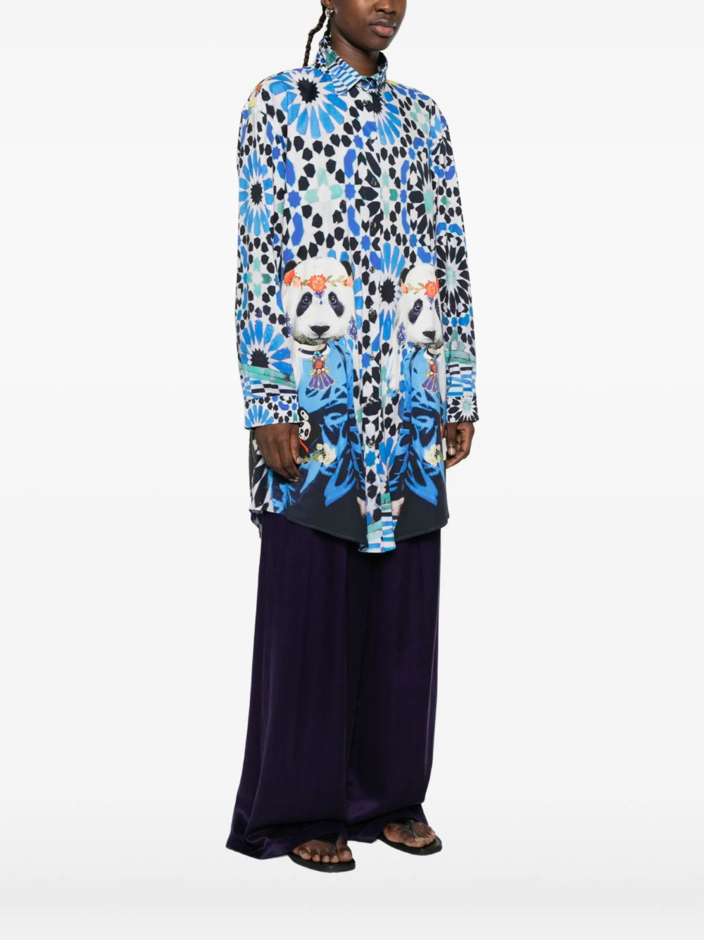 [THE ARTISTYLIST] Shirts Long Sleeve SS26 PANDA COTTON SHIRT MLT