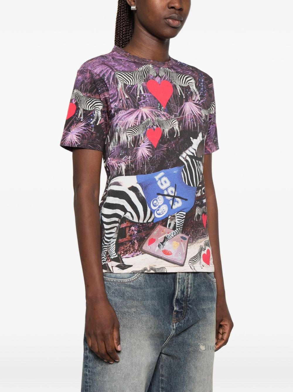 [THE ARTISTYLIST] T-shirts Short Sleeve SS26 VIOLET Z COTTON TSHIRT MLT