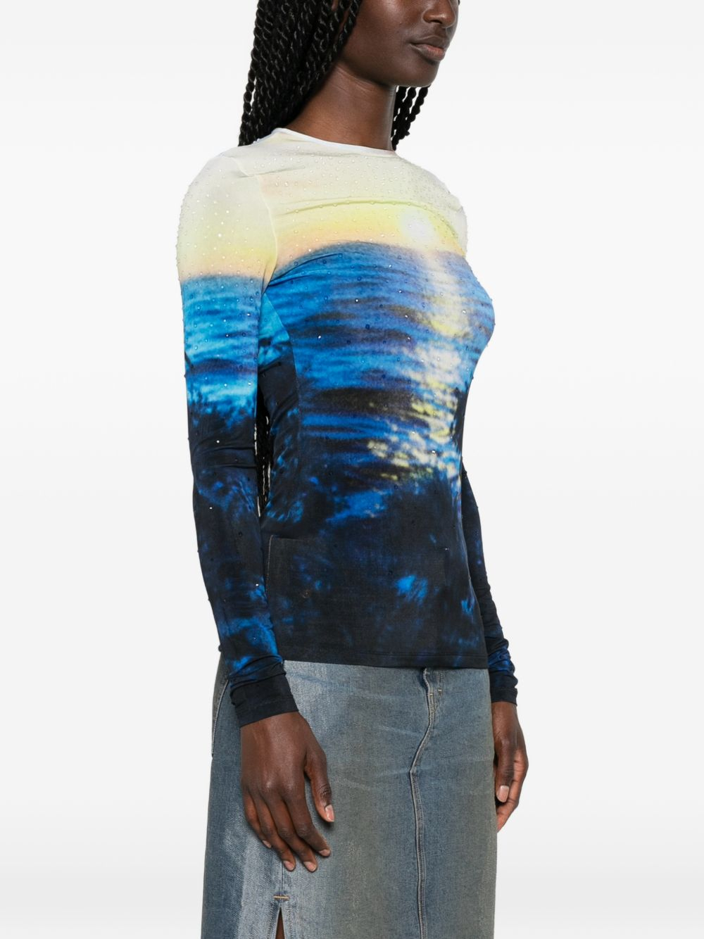 [RABANNE] T-shirts Long Sleeve SS26 26EJTO245VI0316 V371