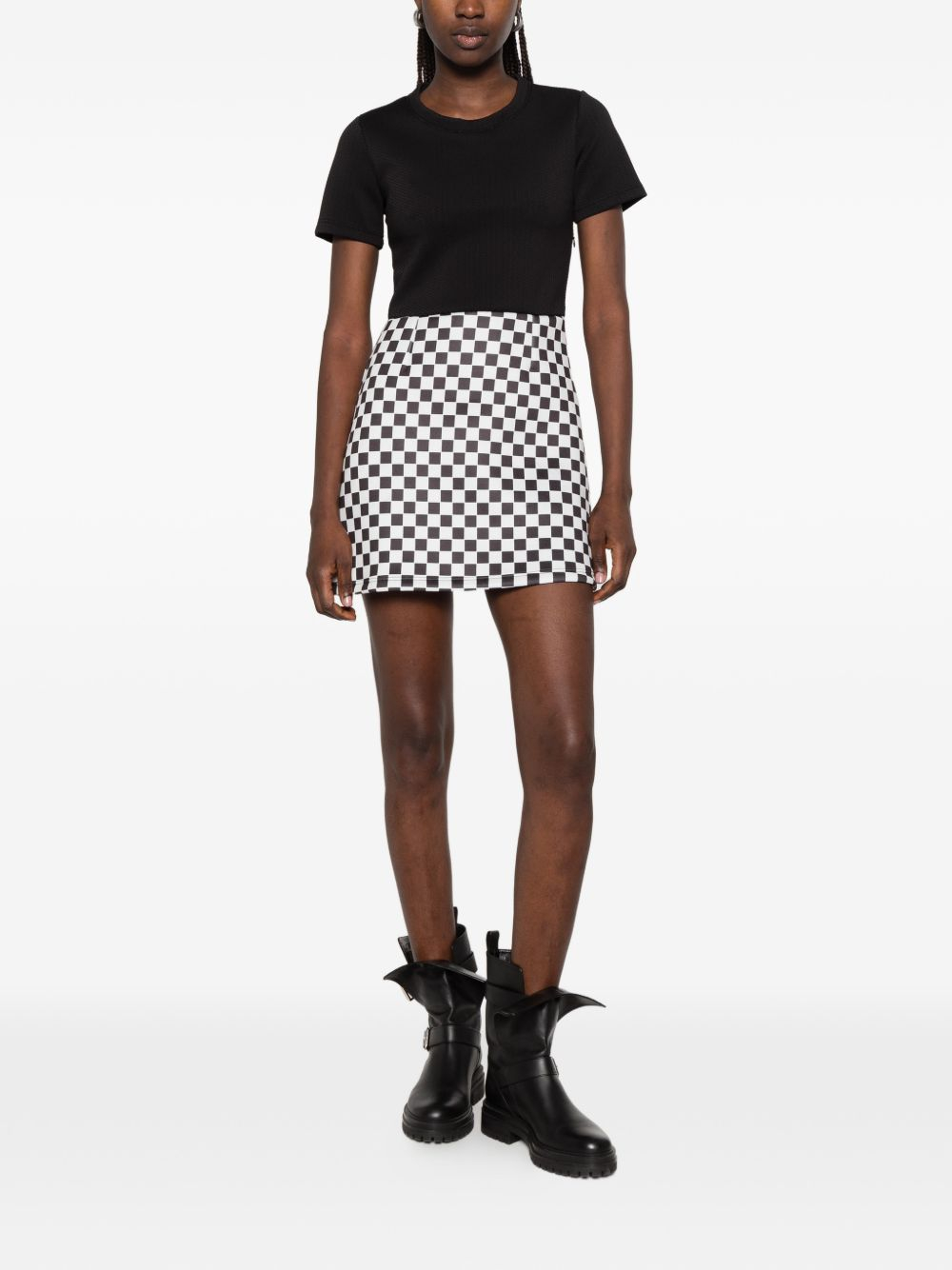 [THE ARTISTYLIST] Short sleeve dress SS26 CHECK NEW DRESS MLT