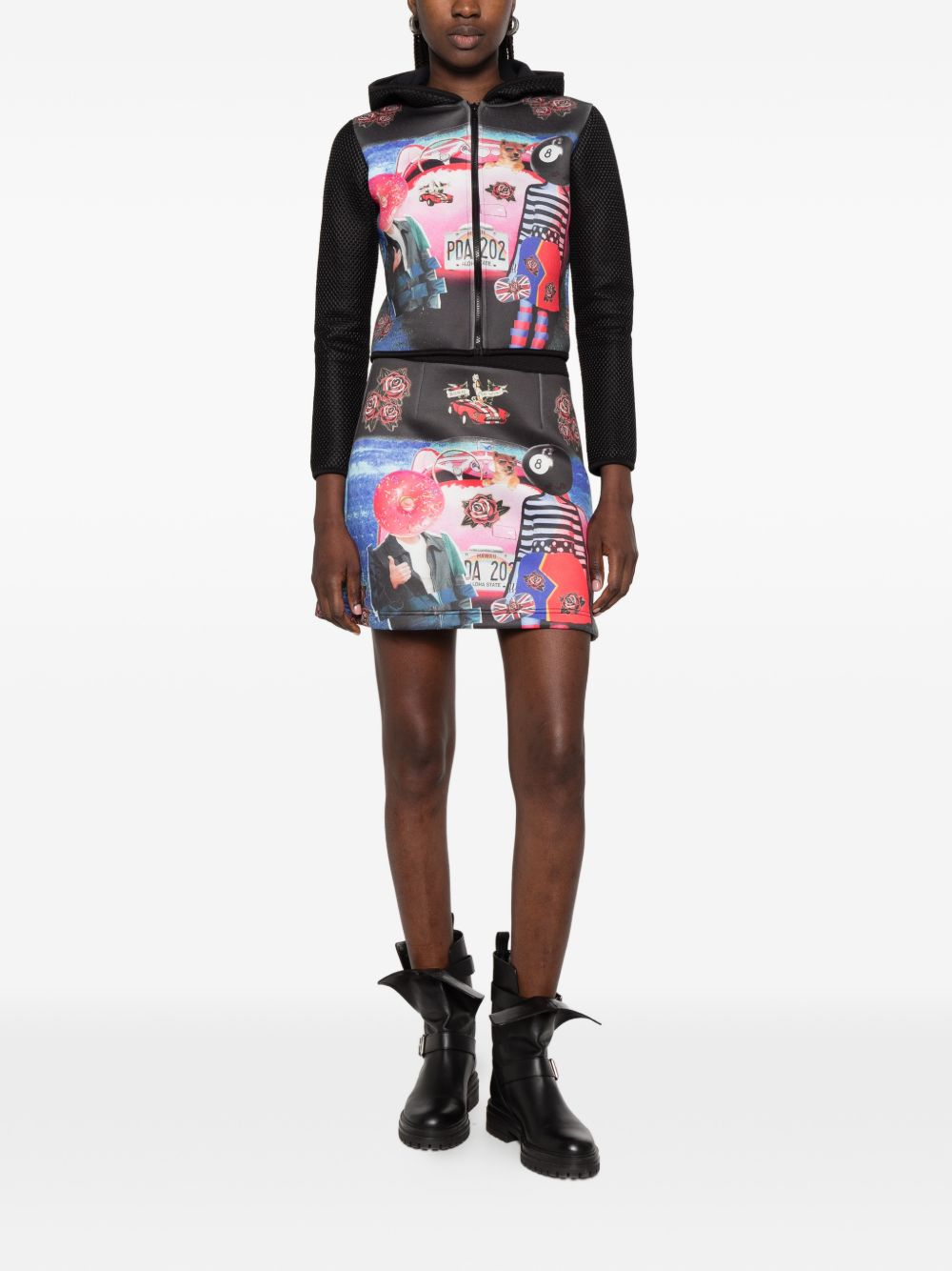 [THE ARTISTYLIST] Mini skirt SS26 CAR SKIRT MLT