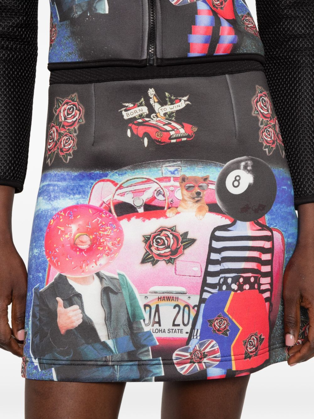 [THE ARTISTYLIST] Mini skirt SS26 CAR SKIRT MLT