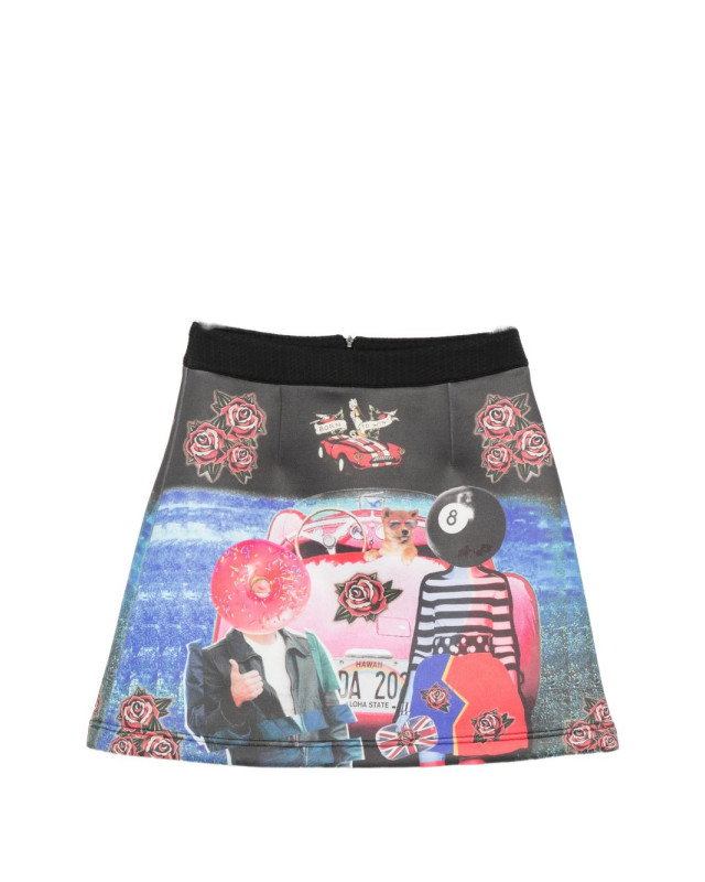 [THE ARTISTYLIST] Mini skirt SS26 CAR SKIRT MLT