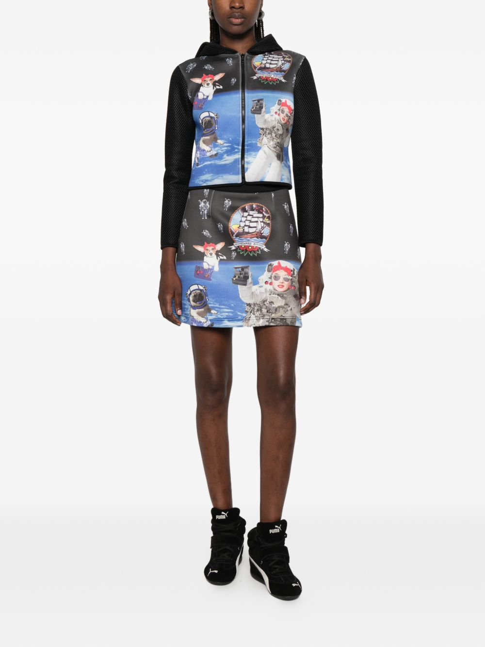[THE ARTISTYLIST] Mini skirt SS26 SPACE SKIRT MLT