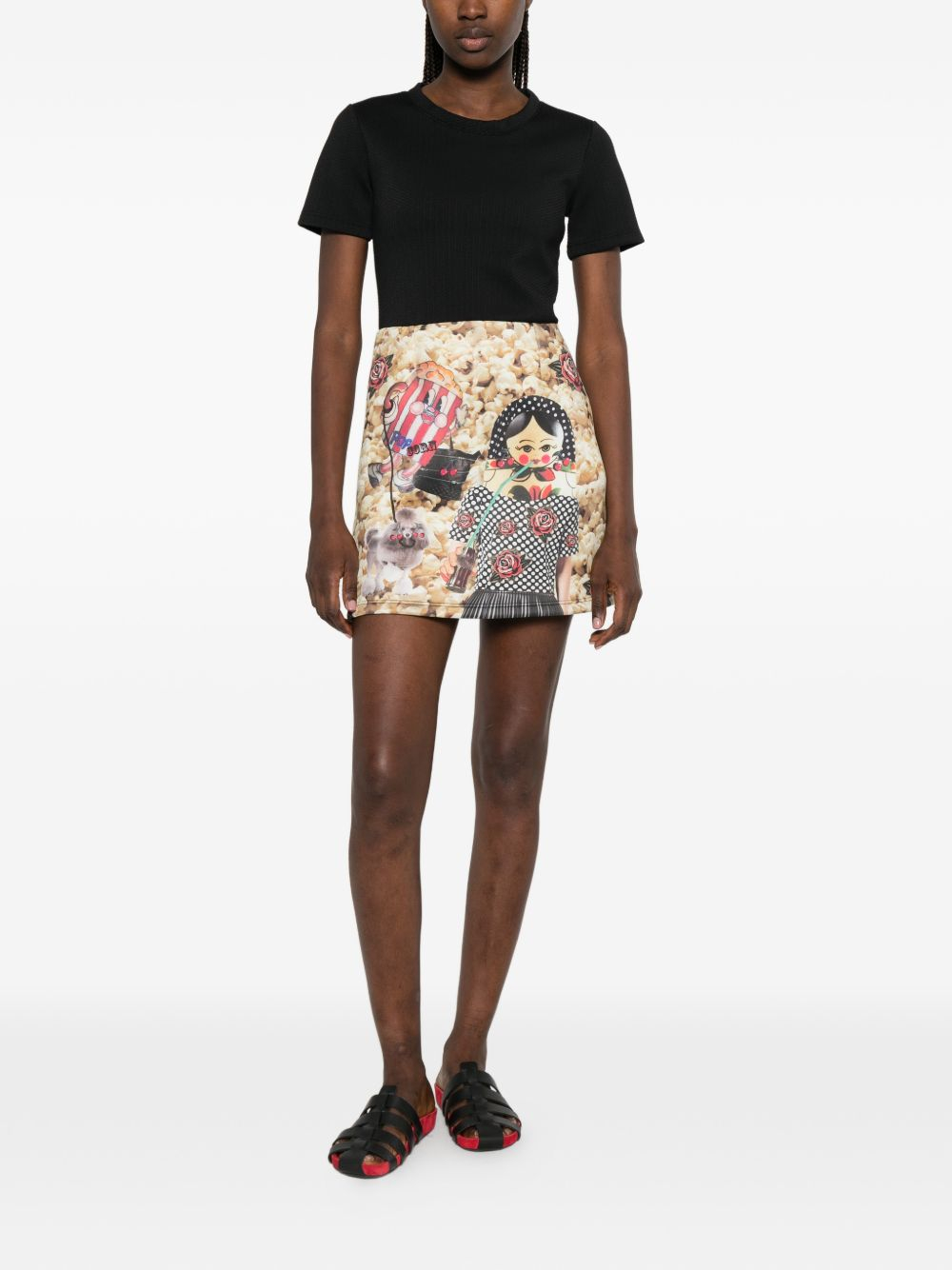 [THE ARTISTYLIST] Short sleeve dress SS26 POPCORN NEW DRESS MLT