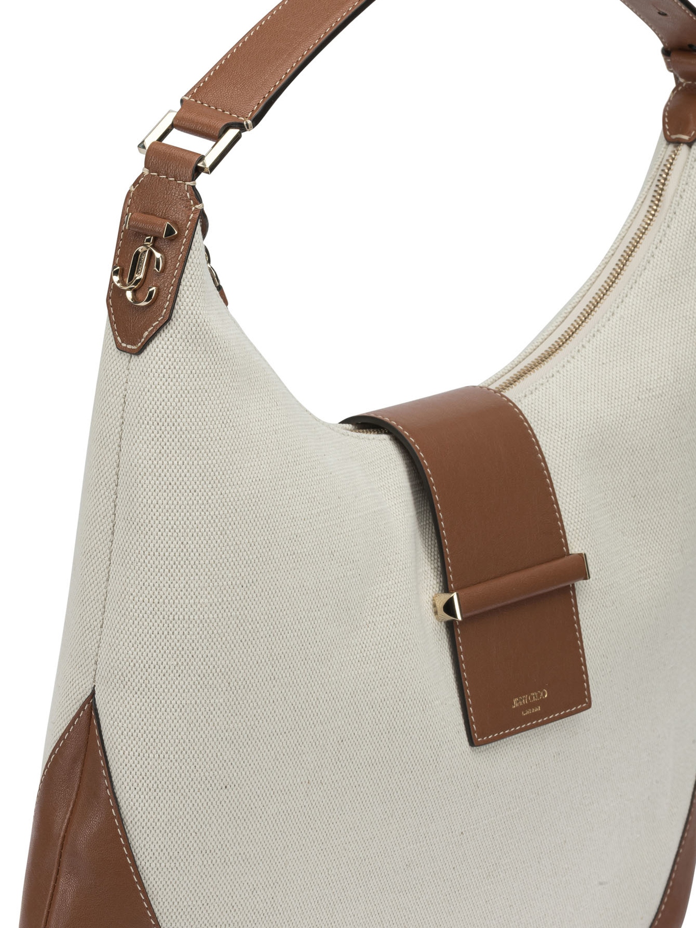 [Jimmy Choo] Shoulder bag FW26 BAR HOBO/MBVNNATURAL/TAN/SHINY GOLD