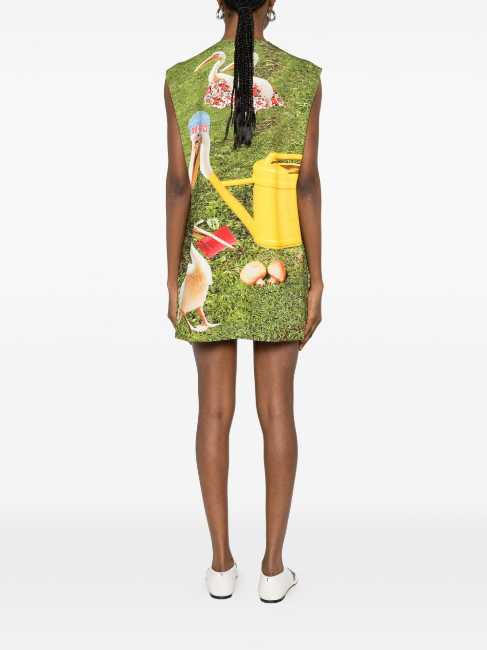 [THE ARTISTYLIST] Sleeveless dress SS26 GARDENING SCUBA DRESS MLT