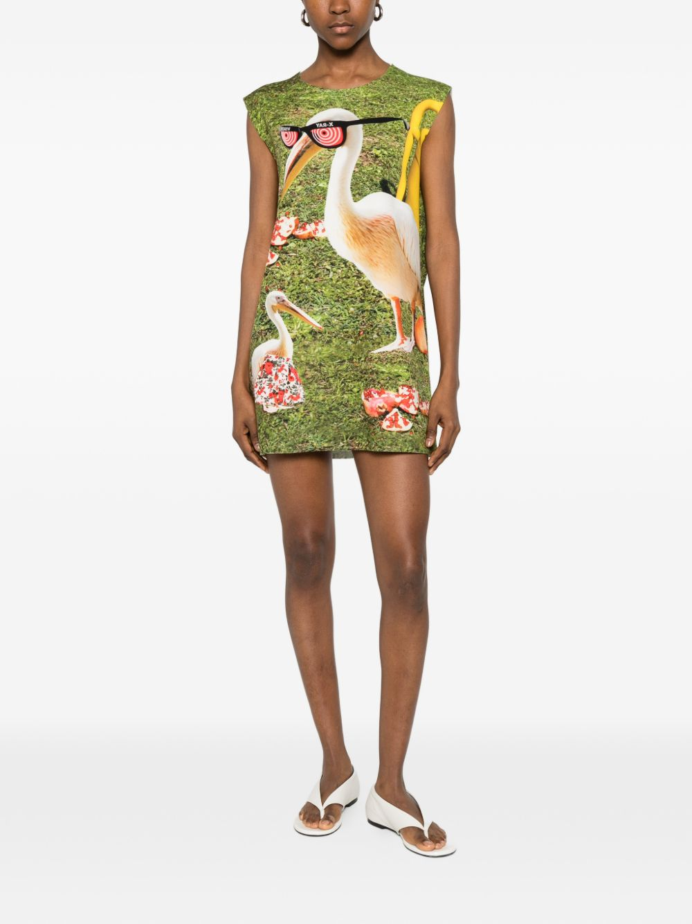 [THE ARTISTYLIST] Sleeveless dress SS26 GARDENING SCUBA DRESS MLT