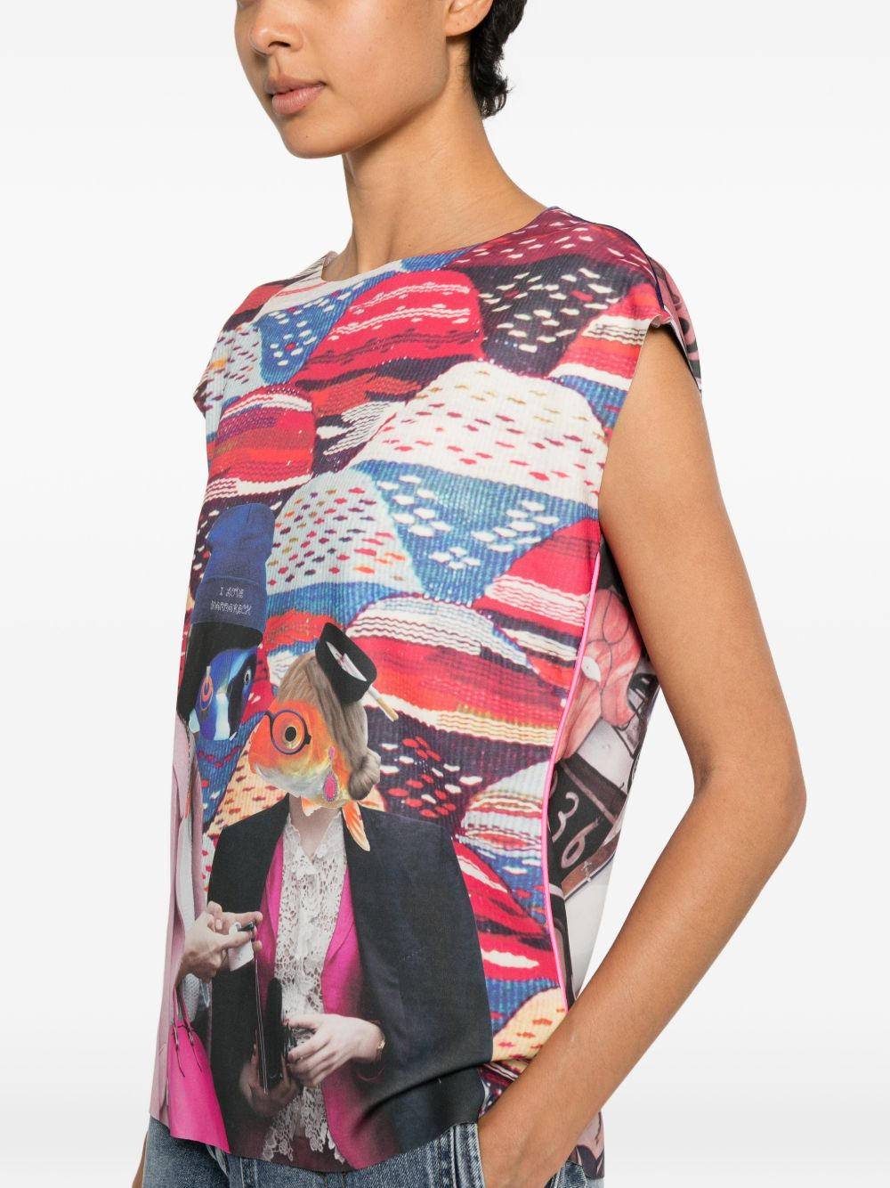 [THE ARTISTYLIST] T-shirts Sleeveless SS26 FISH SCUBA TOP MLT