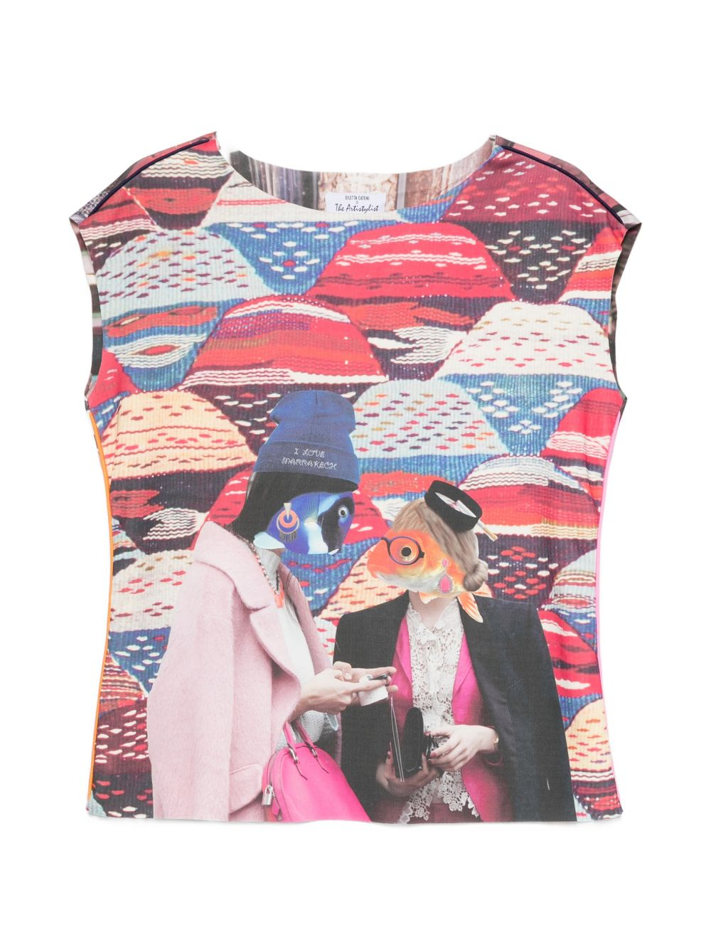 [THE ARTISTYLIST] T-shirts Sleeveless SS26 FISH SCUBA TOP MLT