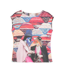[THE ARTISTYLIST] T-shirts Sleeveless SS26 FISH SCUBA TOP MLT