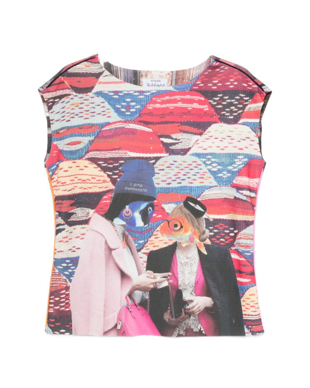 [THE ARTISTYLIST] T-shirts Sleeveless SS26 FISH SCUBA TOP MLT