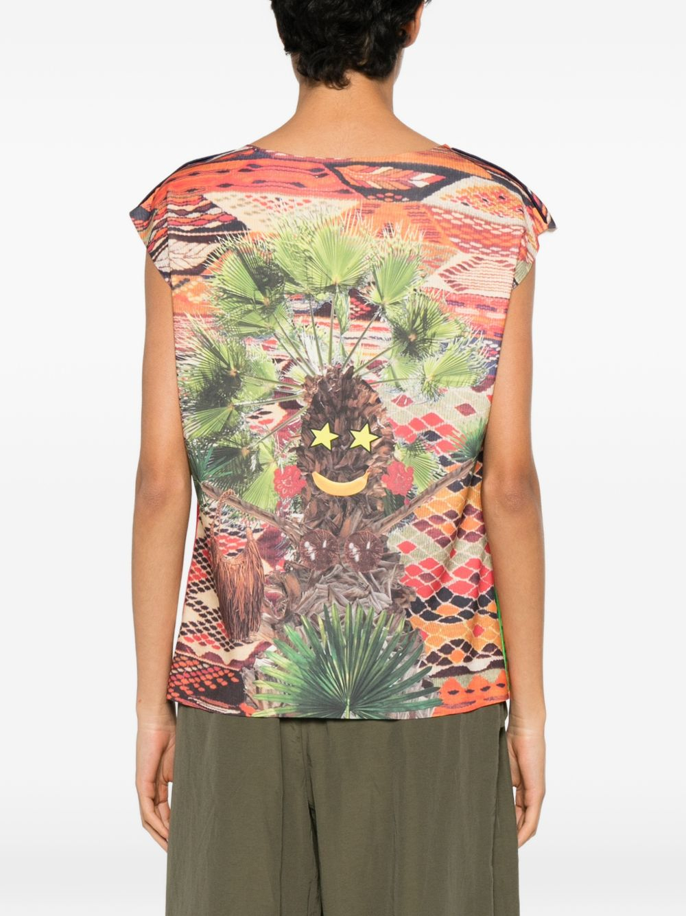 [THE ARTISTYLIST] T-shirts Sleeveless SS26 ZEBRA SCUBA TOP MLT