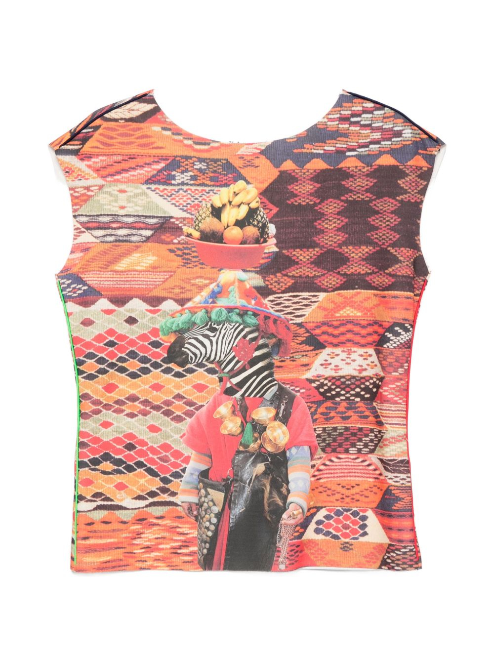 [THE ARTISTYLIST] T-shirts Sleeveless SS26 ZEBRA SCUBA TOP MLT