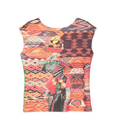 [THE ARTISTYLIST] T-shirts Sleeveless SS26 ZEBRA SCUBA TOP MLT