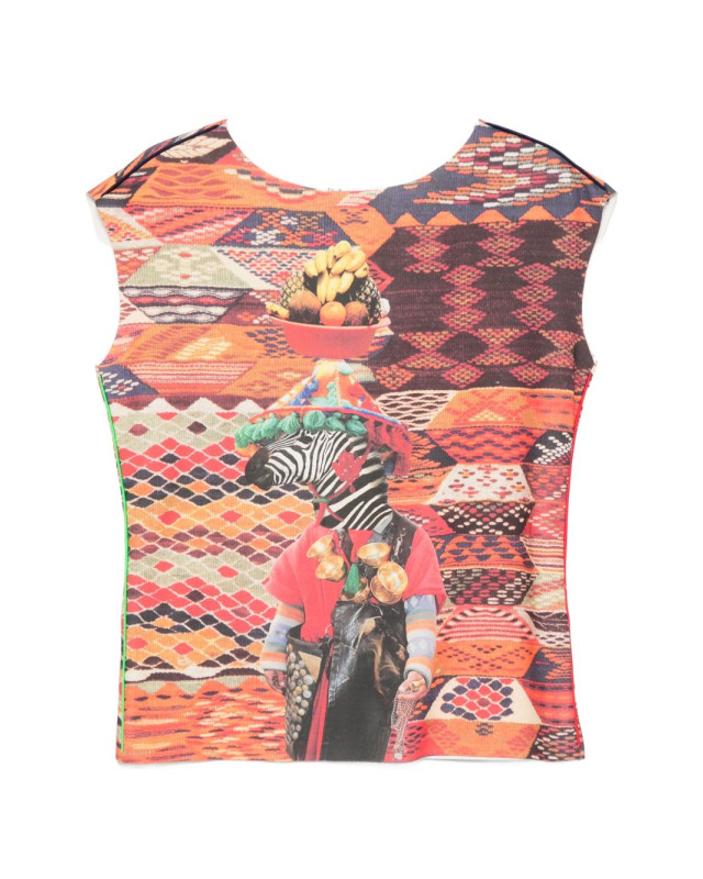 [THE ARTISTYLIST] T-shirts Sleeveless SS26 ZEBRA SCUBA TOP MLT