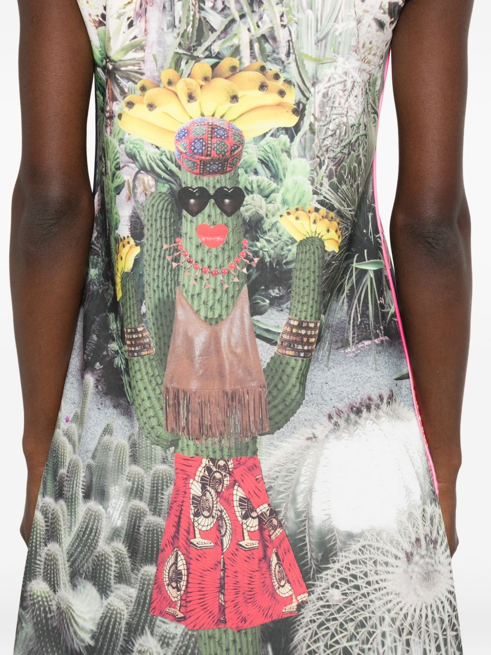 [THE ARTISTYLIST] Sleeveless dress SS26 CACTUS SCUBA DRESS MLT