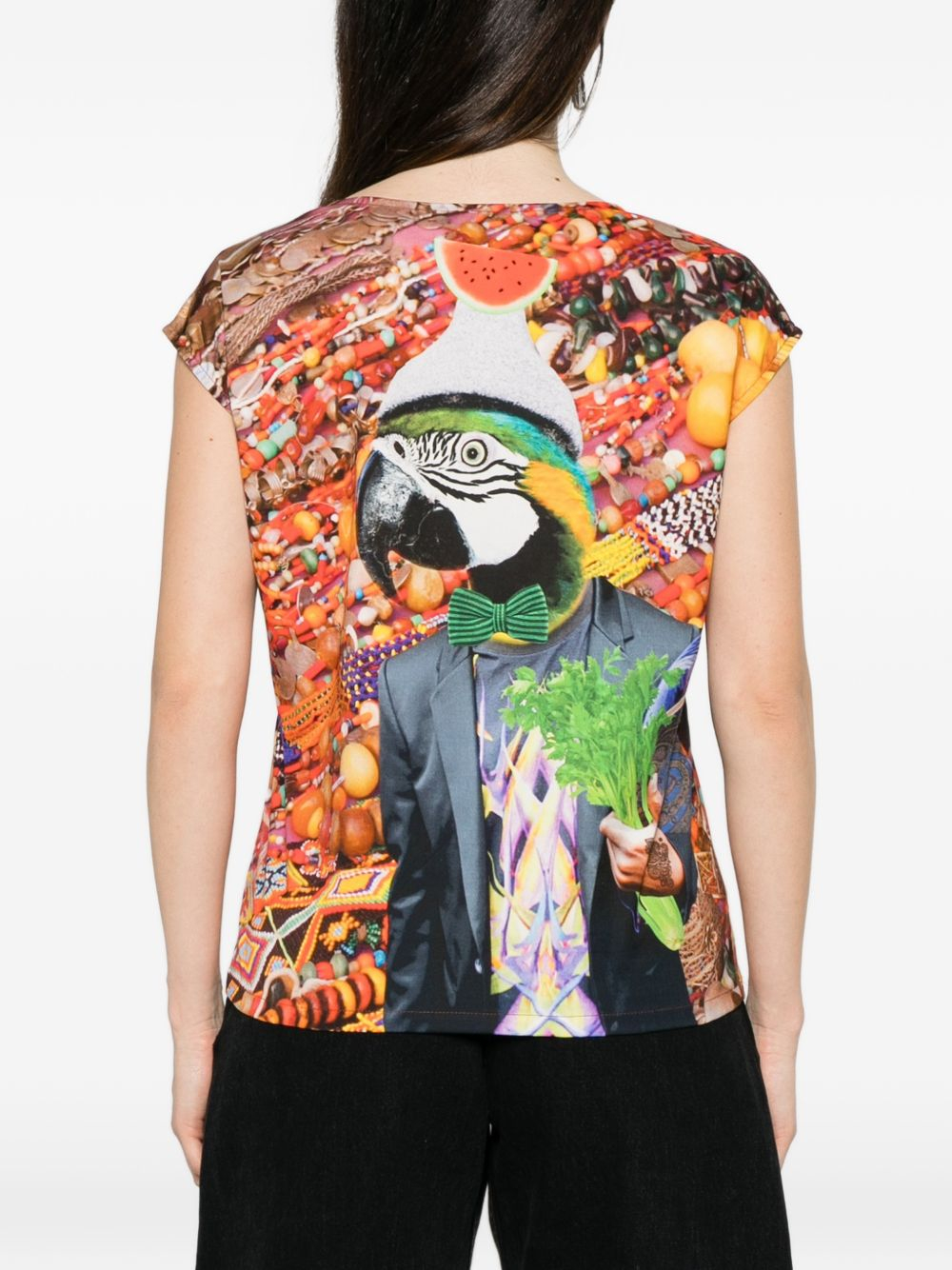 [THE ARTISTYLIST] T-shirts Sleeveless SS26 JEWELERY TOP COTTON MLT
