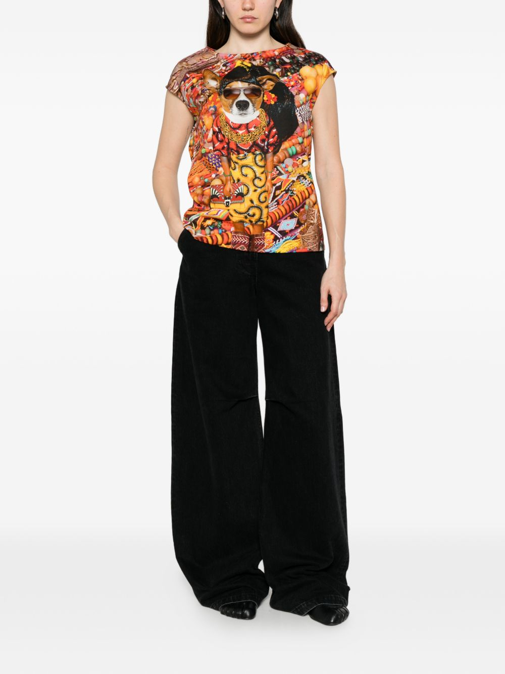 [THE ARTISTYLIST] T-shirts Sleeveless SS26 JEWELERY TOP COTTON MLT