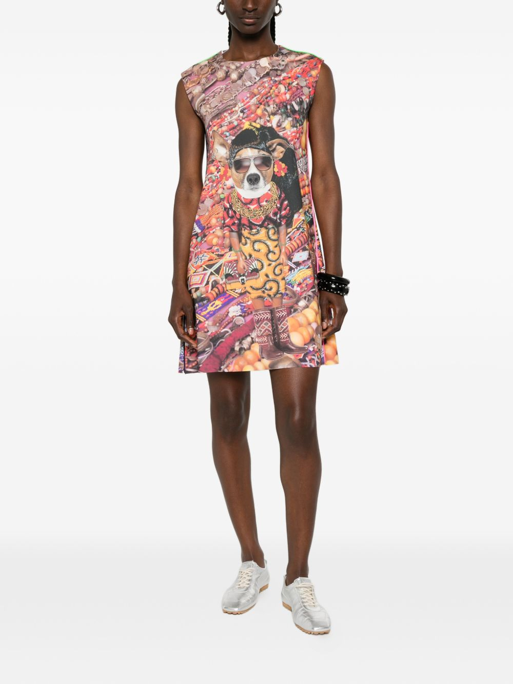 [THE ARTISTYLIST] Sleeveless dress SS26 JEWELERY SCUBA DRESS MLT