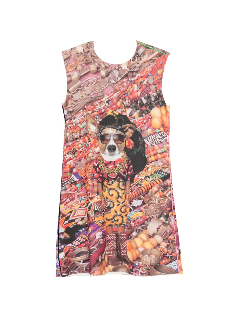 [THE ARTISTYLIST] Sleeveless dress SS26 JEWELERY SCUBA DRESS MLT