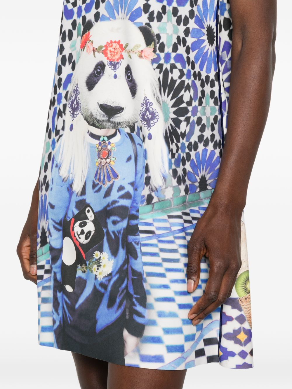 [THE ARTISTYLIST] Sleeveless dress SS26 PANDA SCUBA DRESS MLT